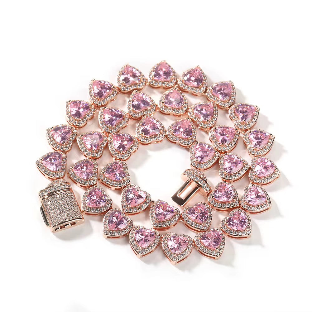 PINK & GOLD | QUEEN OF HEARTS NECKLACE